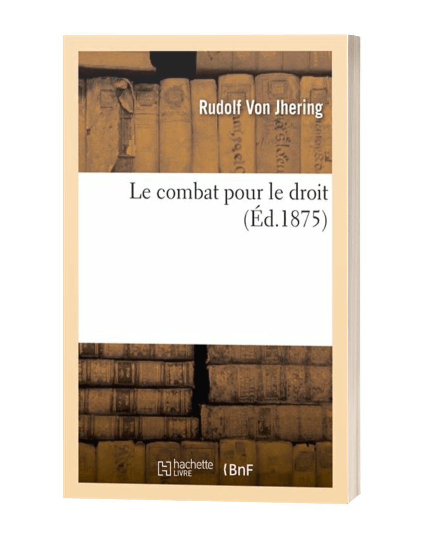 101 : R. Jhering, La lutte pour le droit, Réimpression de l'édition de 1890, Edition Dalloz, 2006, 114 pages, MB