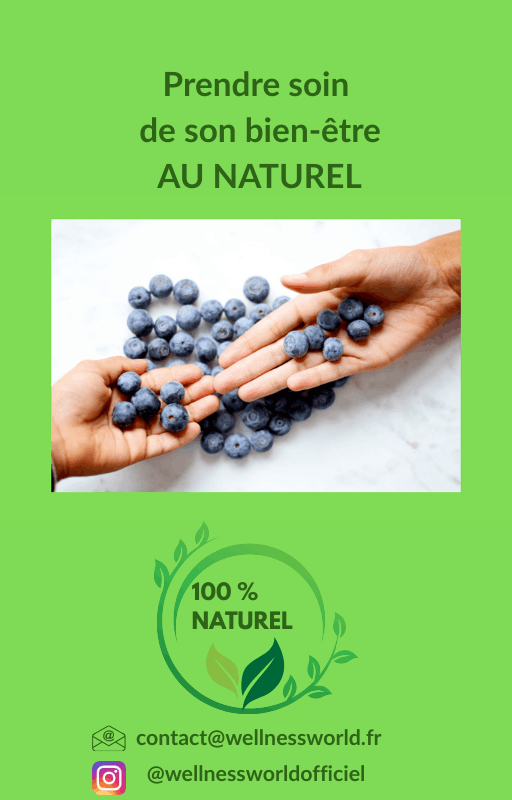 illustration bien-être au naturel et éléments de contact