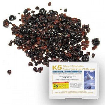 mélange de baies séchées bio riches en nutriments Pack K5